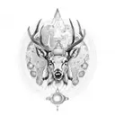 Goddess Freya, Elk, Mombacho, Three Of Growth, San Pedro, Fifth Chakra, obsidian tattoo design idea