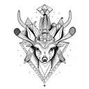 The Goddess Freya, San Pedro Cactus, Volcano Mombacho, Elk, Fifth Chakra tattoo design idea
