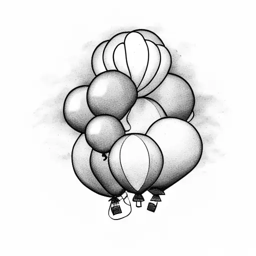 3 Balloons from the Clouds album by NF tattoo design idea