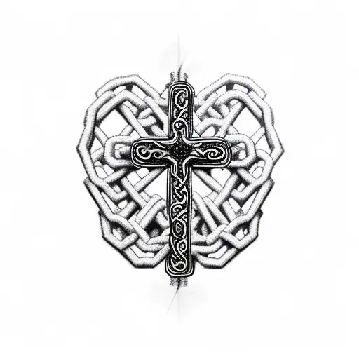 CHAIN + CROSS tattoo design idea