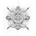 CHAIN + CROSS tattoo design idea