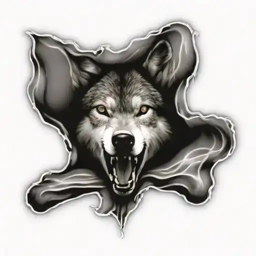 wolf head what ever it takes tattoo design idea