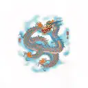 Dragon and tigger tattoo design idea