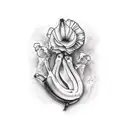 high banana  tattoo design idea