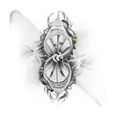 high banana  tattoo design idea