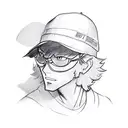 A sketch of Rufy, Sabo, and Ace wearing their signature hats tattoo design idea