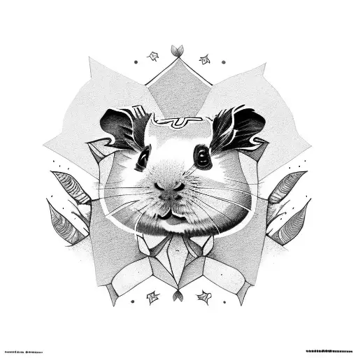 alebrije Guinea pig tattoo design idea