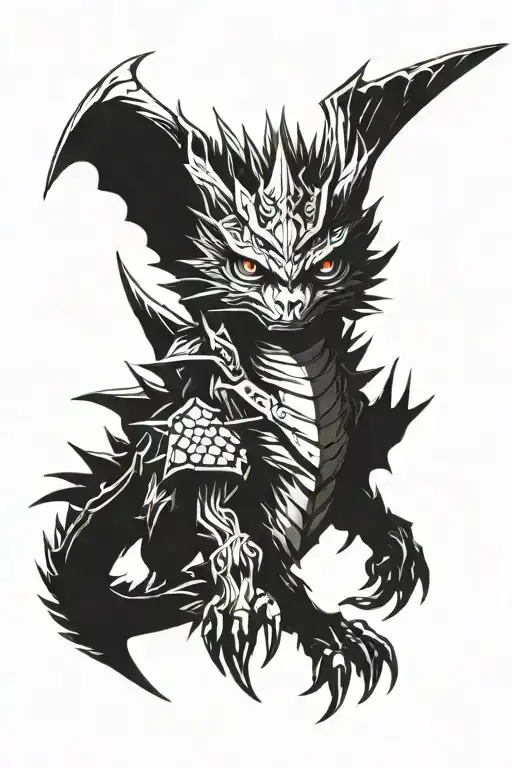 monster hunter tattoo design idea