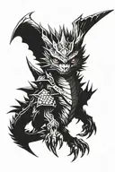 monster hunter tattoo design idea