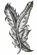 eagle feather feather feather feather feather tattoo design idea