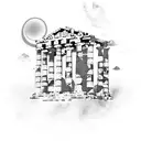 Create a Greek themed tattoo sleeve, Greek inspired environment with pillars and ruins. Include mythological characters  tattoo design idea