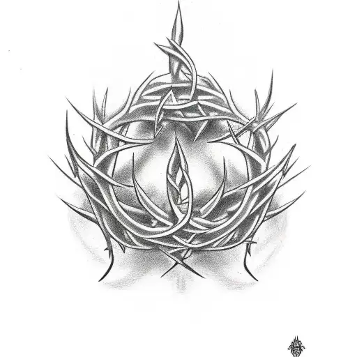 Only Thorns Elbow Tattoo No Roses tattoo design idea