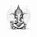ganpati  tattoo design idea