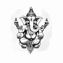 ganpati  tattoo design idea
