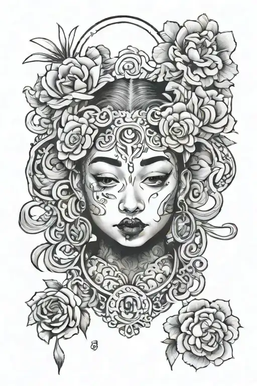 Mac miller divine feminine tattoo design idea