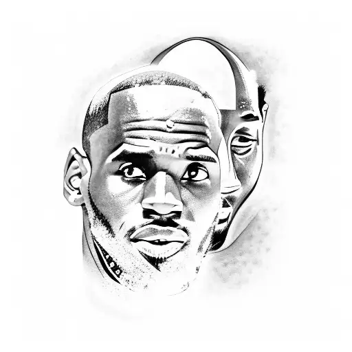 Lebron James, Kobe Bryant, Michael Jordan tattoo design idea