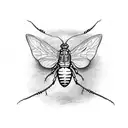 firefly bug with the letter T tattoo design idea