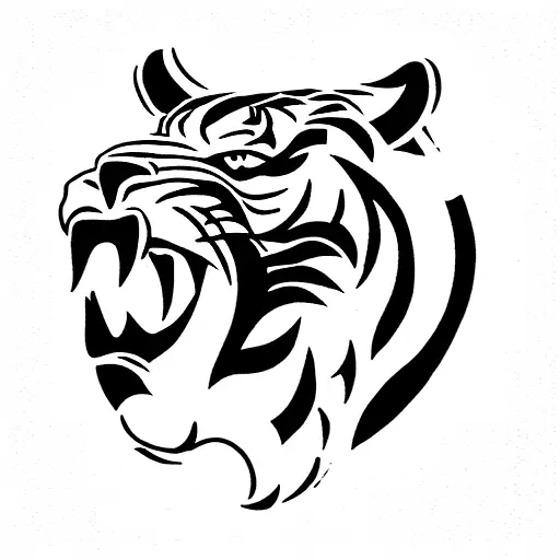 championship tattoo for the WU Tigers (logo is a tiger head) having an unbeaten 6-0 season tattoo design idea