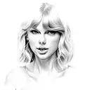 taylor swift with a boca jrs jersey tattoo design idea