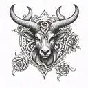 Taurus Aries and dare tattoo design idea