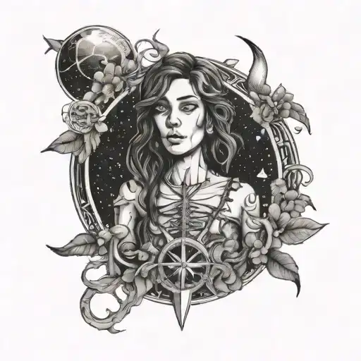 greta from fleet starcatcher tattoo design idea