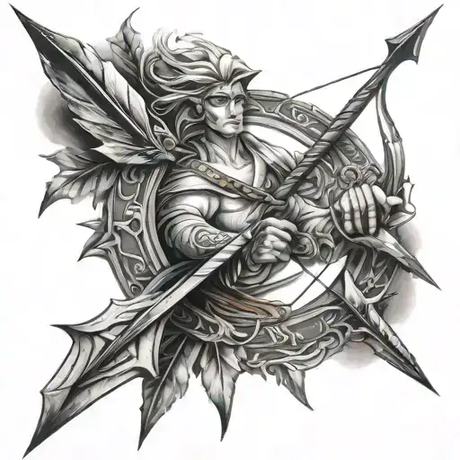Vengance is a bow, and arrows only justice when fired  tattoo design idea