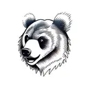 bear cub tattoo design idea