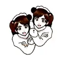 two bear cubs. face only tattoo design idea