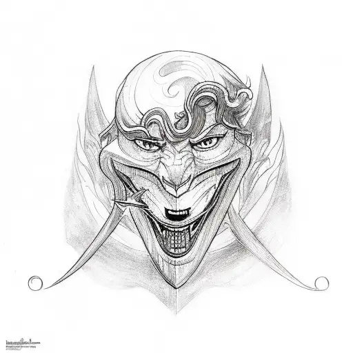 A tattoo design combining elements from Percy Jackson, Harry Potter, and Danny Phantom tattoo design idea