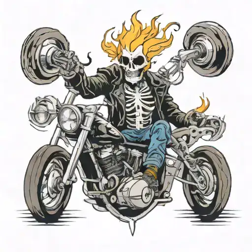 ghost rider tattoo design idea