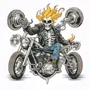 ghost rider tattoo design idea