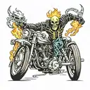 ghost rider tattoo design idea