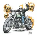 ghost rider tattoo design idea
