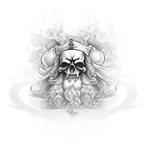 Blackbeard the pierate tattoo design idea