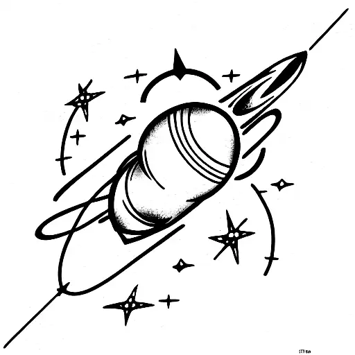 Voyager 2 space probe  tattoo design idea