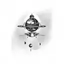 Voyager 2 space probe  tattoo design idea