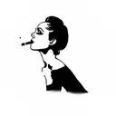 Sandra Dee from grease smoking tattoo design idea