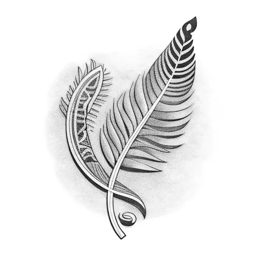 turkey feather in memory of dead brother brennan  tattoo design idea