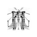 Brooklyn bridge tattoo design idea