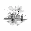 Brooklyn bridge tattoo design idea