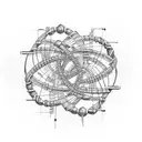 A DNA helix intertwined with computer code tattoo design idea