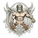atlas greek god tattoo design idea