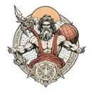 atlas greek god tattoo design idea