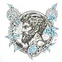 atlas greek god tattoo design idea