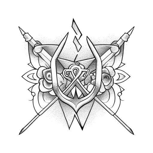 anchor, butterfly, lightening bolt, flowers, stars, mountain tattoo design idea