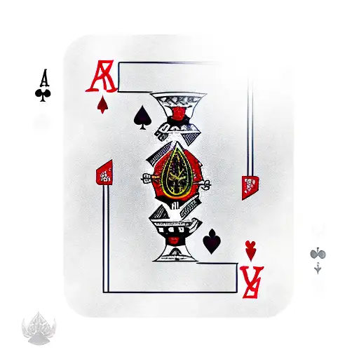 ace of spades card tattoo design idea