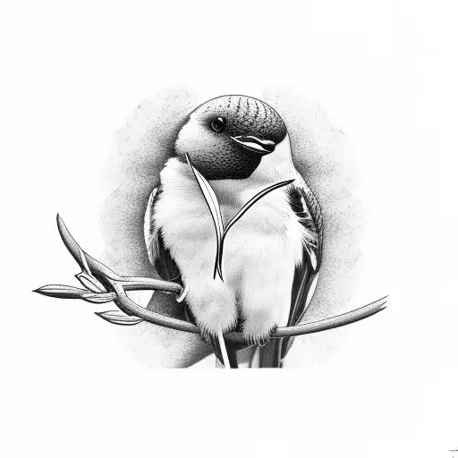 Swallow Bird tattoo design idea