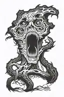 Evil Dead inspired tattoo tattoo design idea