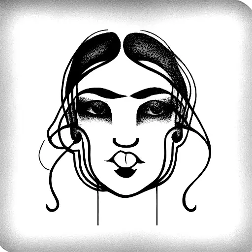 3 sister faces fine line tattoo tattoo design idea