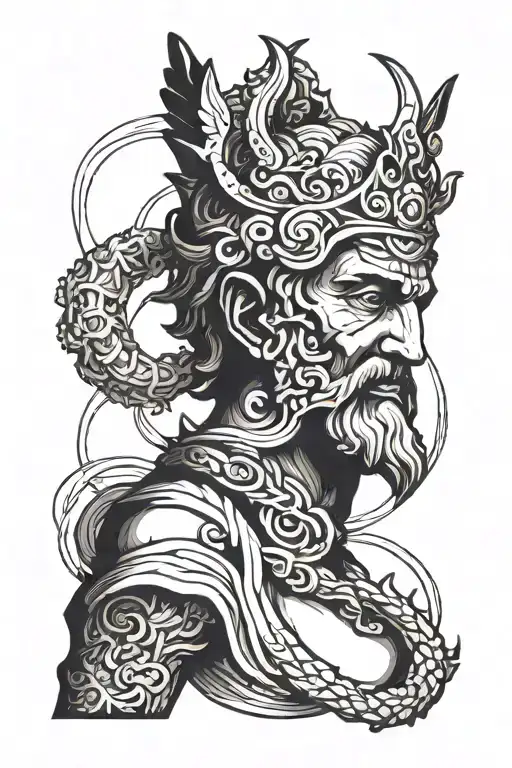 stoic virtues tattoo design idea